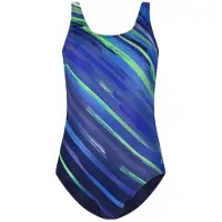 Ten Cate Soft Cup V-Neck Badpak dames Blauw dessin 5XL/50