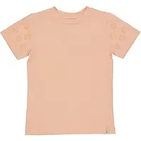 LEVV Little T-shirt oranje Meisjes Katoen Ronde hals Effen - maat 110