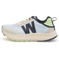 Woden Sneakers laag navy / lichtblauw / neongroen