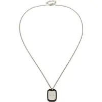 Armani Exchange Ketting zwart / zilver