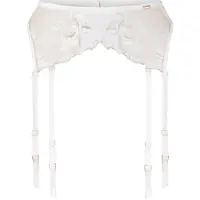 Hunkemoller Jarretels 'Anouk' goudgeel / wit