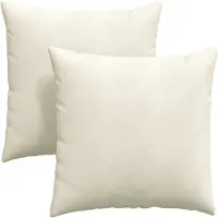 vidaXL Zitkussens 2 pcs Crème 60 x 60 cm Corduroy stof