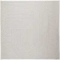 vidaXL Binnen- en buitenkleed PALMERAS Crème 240 x 240 cm Polyester