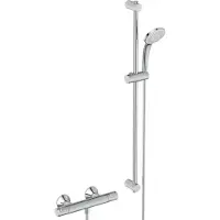 Ideal standard CeraTherm - T25 Doucheset met thermostaatkraan, 3jet, chroom A7204AA