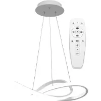 Toolight Hangring Plafondlamp Modern Led Afstandsbediening App392-cp Wit