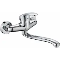 STILVORA Keukenkranen - Keukenmengkraan Met Enkele Hendel, Inbouwkraan Voor Spoelbak, Waterbesparend, Zinklegering, Zilver