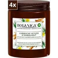 Air Wick Botanica by Geurkaars Vetiver & Sandelhout (4x) – Natuurlijke & Rustgevende Geur – Warm, Aards & Elegant – Set van 4