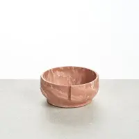 PINO Sandstone Hondenvoerbak Classic Feeder (hondenkom) - Terracotta (Salmon Terra) Marmer - Small ⌀14cm - 500ml