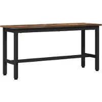 vidaXL Eetbank Rook Eiken 100 x 32,5 x 48,5 cm