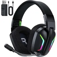 Mira Game headset draadloos - Headset - Game headset - Gaming headsets - Zwart - ‎15cm x 9cm x 15cm