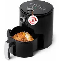 Mira Mini airfryer - Airfryer - Airfryer klein - Zwart - ‎27cm x 27cm x 32cm