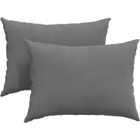 vidaXL Zitkussens 2 pcs Donkergrijs 70 x 50 cm Stof