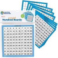 Learning Resources educatief speelgoed - gelamineerde honderdplanken set van 10. - 3+