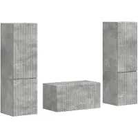 vidaXL Tv-meubelset 5 st Beton Grijs Bewerkt hout