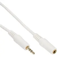 DeLOCK 3,5mm Jack stereo audio verlengkabel - verguld / wit - 3 meter