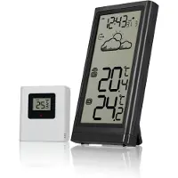 SCH Weerstation met Buitensensor - Weerstation - Zwart - ‎8cm x 2cm x 15cm