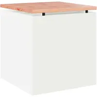 vidaXL Tuinbank Wit 40 x 40 x 43 cm Staal