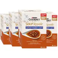 Gourmet 4x Kattenvoer Nat Soup Royale Zalm 6x45 gr