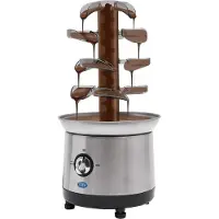 Mira Chocoladefontein - Chocolade fontein - Chocolade druppels - Zilver - 19cm x 22cm x 43cm