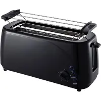 Mira Tosti Apparaat Broodrooster - Tosti apparaat - Tosti Broodrooster - Zwart - ‎‎19 x 40 x 23 cm; 1.6 kg