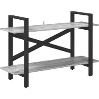 vidaXL Boekenplank 2-laags 100 x 33.5 x 64 cm Bewerkt hout