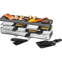 Mira Gourmetstel 4 personen - Gourmetstellen - Gourmet - Zilver - 44cm x 14cm x 11cm