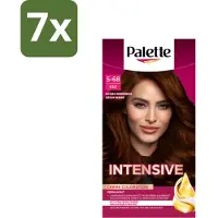 Palette 7 x Intensive Oil-Care Color Haarkleuring 650 Kastanje Middenbruin - Haarverf - Kastanje - Middenbruin - Arganolie - Haarverf Kastanje
