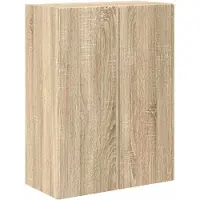 vidaXL TV Wandkast 59,5 x 31 x 80 cm Sonoma Eik Bewerkt hout