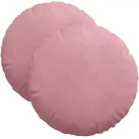 vidaXL Zitkussens 2 pcs Roze Ø 40 x 13 cm Fluweel