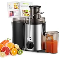 Mira Sapcentrifuges groenten en fruit - Sapcentrifuges - Slowjuicer - Zilver - 19cm x 31cm x 30cm