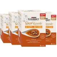 Gourmet 4x Kattenvoer Nat Soup Royale Rund 6x45 gr