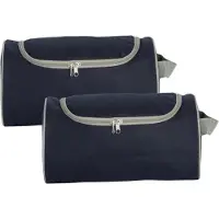 Kimood Schoenentas sport - 2x - 11L - 35 x 17 x 19 cm - blauw - polyester - sportschoenen opbergen
