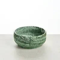 PINO Sandstone Hondenvoerbak Classic Feeder (hondenkom) - Groen (Crocodile Green) Marmer - Medium ⌀17,5cm - 1200ml