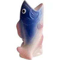 Kitsch Kitchen kandelaar vis blauw/roze