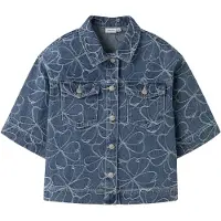 Name It Kids Blouse blauw denim / wit