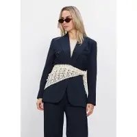 Haute L'Amitié Dames Blazers Premiere Single Blazer - Donkerblauw - Maat S
