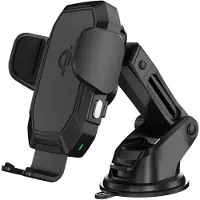 My Wall smartphone autohouder | raam- en luchtroosterbevestiging | draadloze lader