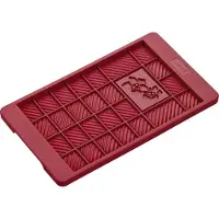 Lurch - chocoladevorm - siliconen - rood - 11x16.5cm