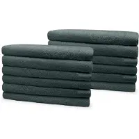 Eleganzzz Badstof Badlaken 100% Katoen 70x140cm - olive green - Set van 12