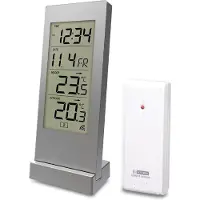 SCH Weerstation met Buitensensor - Weerstation - Zilver - ‎ 7cm x 5cm x 17cm
