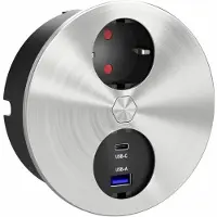 Doeco Duplex R USB A/C RVS
