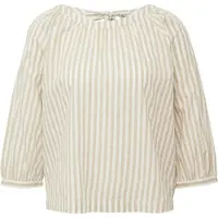 s.Oliver Blouse donkerbeige / wit