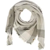 Camel active Sjaal van een katoenmix - Maat womenswear-OS - Grijs - Groen