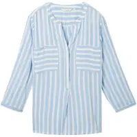 Tom Tailor Blouse lichtblauw / wit