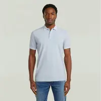 G-Star Shirt 'Dunda Overdyed Slim Polo' blauw