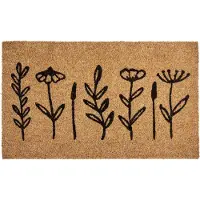 Beliani AGIAK - Deurmat - Naturel - 40 x 60 cm - Kokosvezel