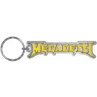 Megadeth Sleutelhanger - Logo - voor Geen - zwart-zilverkleurig | Maat Standard