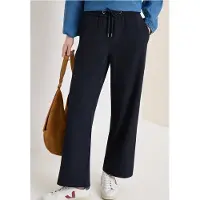 Cecil Dames High Waist straight legs broek in Loose Fit - Blauw - XXL