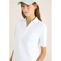 Cecil Dames Basis polo met korte mouwen - Wit - 3XL