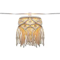 Newgarden lichtketting Mykonos op zonne-energie, wit, IP44, wit / opaal, Textiel / Stof / Zijde, Scandinavisch